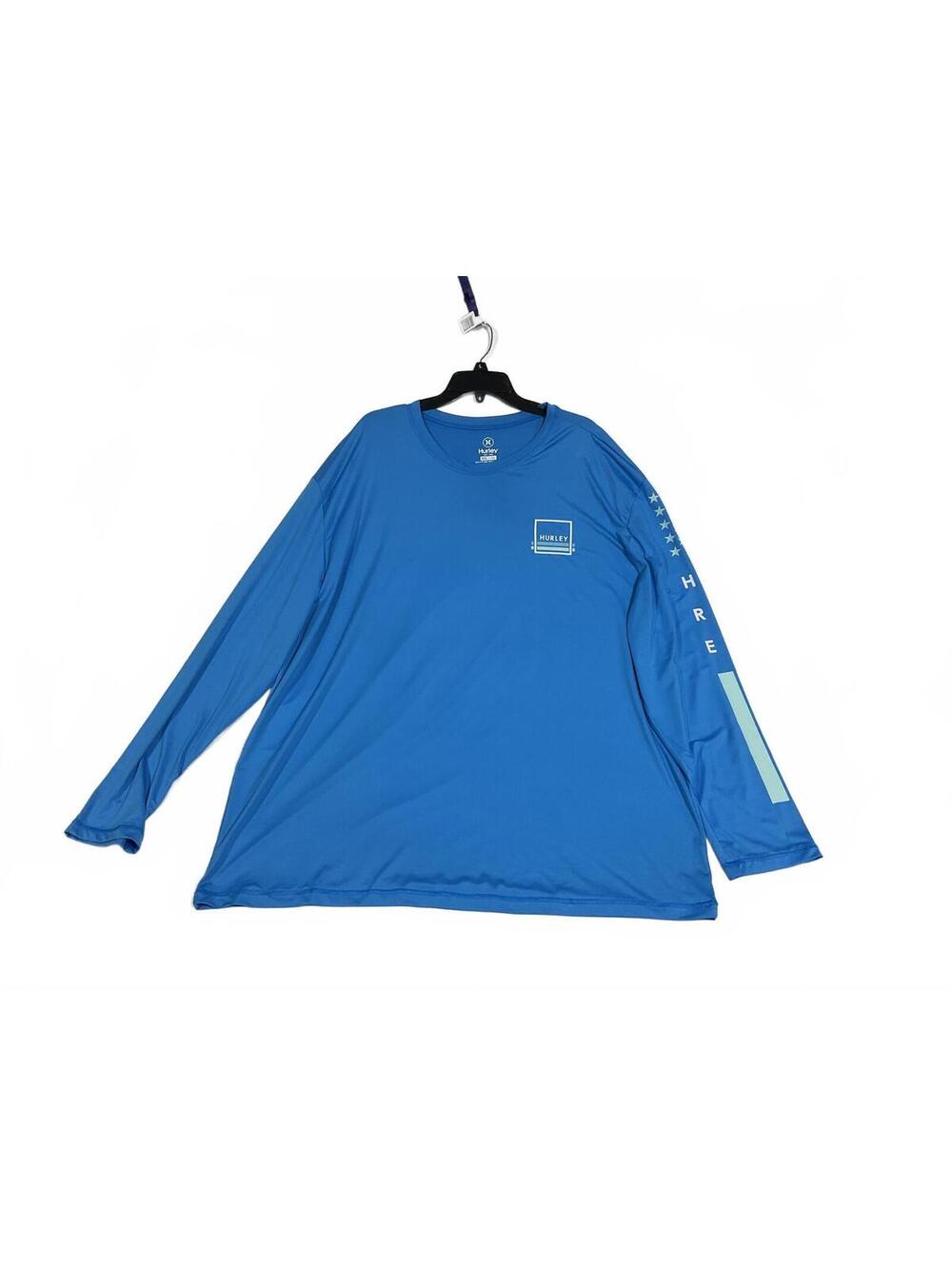 Hurley Men's XXL Blue Long Sleeve Performance T-Shirt b32